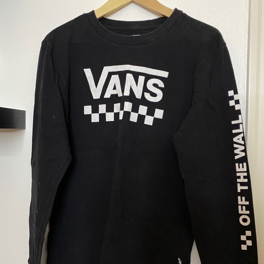 black vans long sleeve